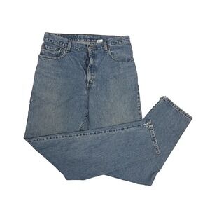 VINTAGE Y2K Levis Strauss Signature Jeans 34x36 Light Blue Loose Straight Denim